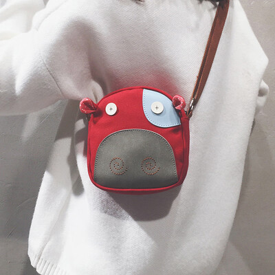 

On the new network red calf canvas bag female cute one shoulder Sen small bag female 2019 new wave Korean version of the Messenger bag