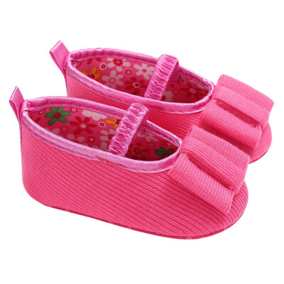 

Baby Infant Kids Girl Bowknot Soft Sole Crib Toddler Newborn Shoes