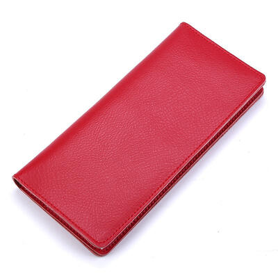 

Women Wallets Genuine Leather Female Purse Simple Style Clutch Money Purse