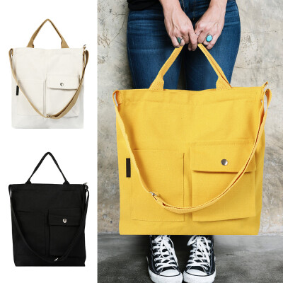 

Women Durable Canvas Tote Large Capacity Handbag Corduroy Casual Shoulder Bag