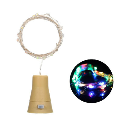 

3V 9W 15m 15LED Wine Bottle Lights with Cork Starry Fairy Light Creative Copper Wire String Bottle Stopper Atmosphere Lamp IP65 W