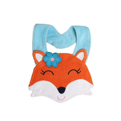 

Baby Kids Cartoon Lunch Bib Cute Animal Embroidery Cotton Waterproof Boys Girls Slaliva Towel Bib Burp Cloths