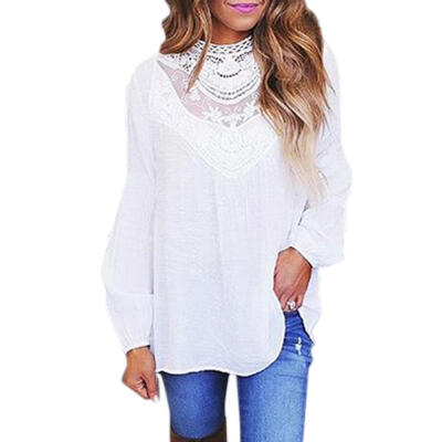 

Autumn Sexy Women Fashion Long Sleeve Elegant Blouse Loose Bottoming Tops