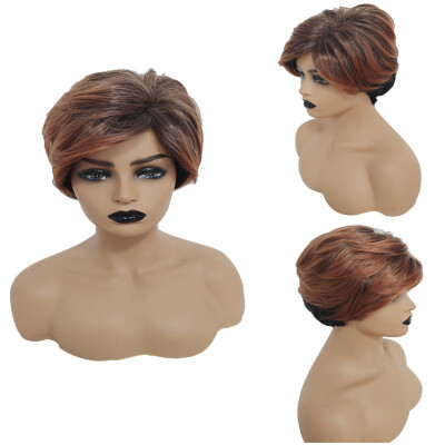 

〖Follure〗Fashion Sexy Short Wavy Curly Parting Synthetic Wig Wave Black Women Wigs