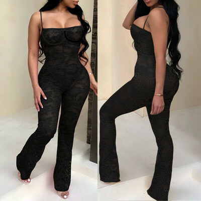 

Women Ladies Clubwear Lace Playsuit Bodycon Party Jumpsuit Romper Trousers