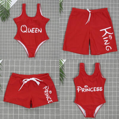 

Family Men Womens Kids One-piece Swimsuit Swimwear Monokini Bathing Suit Bikini