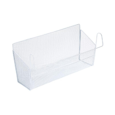 

Bedside Hanging Storage Basket Mental Mesh Hanging Organizer for Dormitory Office Desktop Organizer for Phones Magazine Accessorie