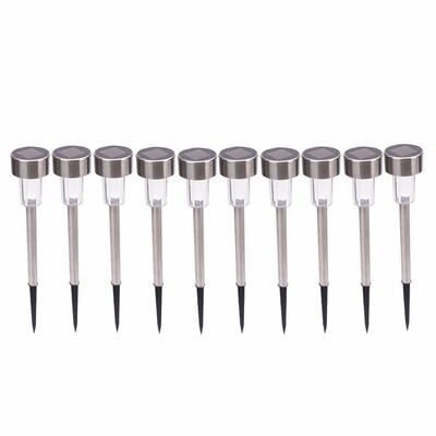 

10Pcs Outdoor LED Solar Landscape Light Lawn Pathway Garden Lamp