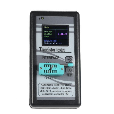 

Multi-functional Transistor Tester 128160 TFT Color Display Diode Thyristor Capacitance Resistor Inductance MOSFET ESR LCR Meter