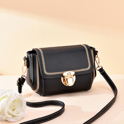 

Korean version of candy color small square bag sewing thread temperament female bag 2019 new shoulder diagonal package