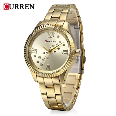 

Curren 9009 Women Quartz Watch Crystal Dial Female Wristwatch