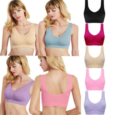 

NEW Women Sport Bra Running Gym Yoga Padded Fitness Stretch Workout Top -3XL