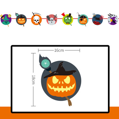 

Toponeto Pull Flower Theme Long Hanging Bunting Banner for Halloween best