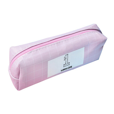 

Solid Color PU Square Cute Pencil Case Simple Cute Cosmetic Bag Perfect Gift