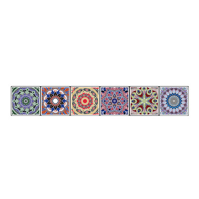 

Gobestart 20x500cm Adhesive Tile Art metope Wall Decal Sticker DIY Kitchen Bathroom Decor