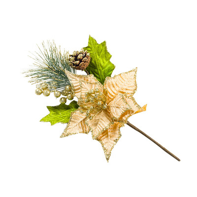 

Toponeto Beautiful Artificial Decorative Artificial Flowers Christmas Tree Decoration