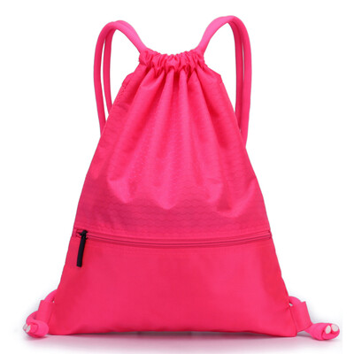 

Bunch pocket drawstring shoulder bag for men&women simple lightweight waterproof travel folding outdoor sports fitness backpac