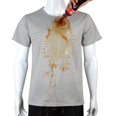 

Men Anti-Dirty Waterproof T-Shirt Quick Dry Stain Proof Breathable Antifouling