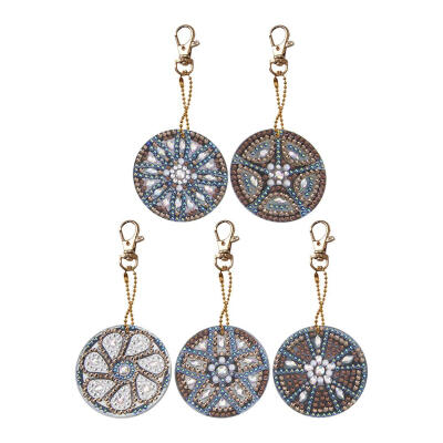 

5pcs DIY Wheel Full Drill Special Shaped Diamond Painting Keychains Gifts