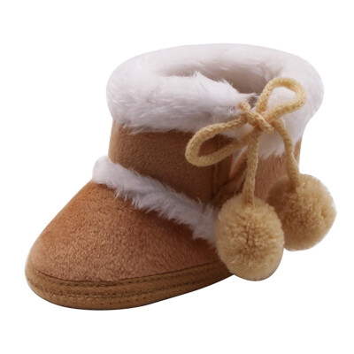 

Winter Baby Girl Cotton Boots Casual Shoes First Walkersborn Cute Non-slip Soft Sole Shoe