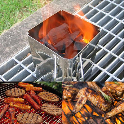

Greensen Stainless Steel Portable Folding Barbecue Grill BBQ Charcoal Charcoal Starter Stove