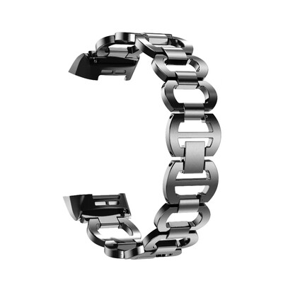 

Suitable For Fitbit Charge 3 Stainless Steel Bracelet Metal Steel Belt Smart Watch Replacement With Strap