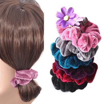 

〖Follure〗4 Pcs Women Elastic Accessories Hair Scrunchie Ponytail Holder Scrunchy Hairband