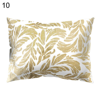 

Geometry Pattern Letters Leaf Throw Pillow Case Cushion Cover Home Car Decor
