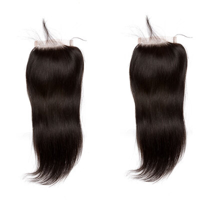 

Dolago 5x5 Lace Closure Straight Human Hair Closure With Baby Hair Medium Brown Lace Color Indian Hair Closure 18 Inch
