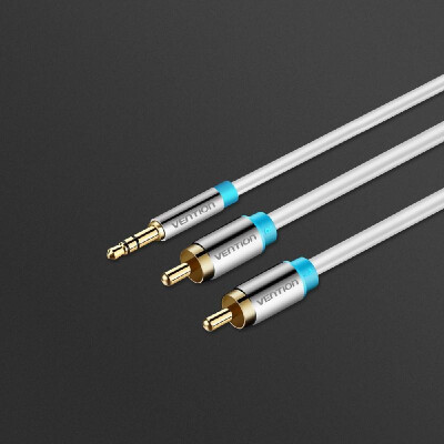 

VENTION 35mm to 2-Male RCA Adapter Cable Male to Male Audio Cable Gold-plated HIFI Stereo Audio Adapter for Phone Computer Sound