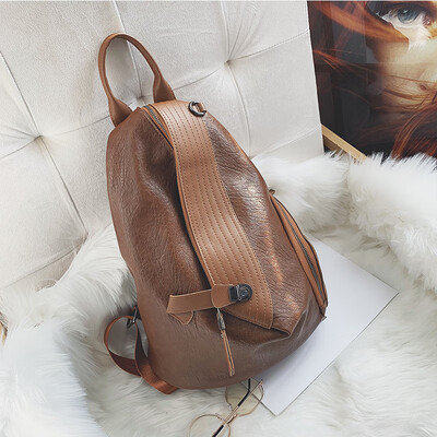 

Bag female 2019 new wave Korean version of the wild Messenger large capacity port wind texture fashion backpack student backpack