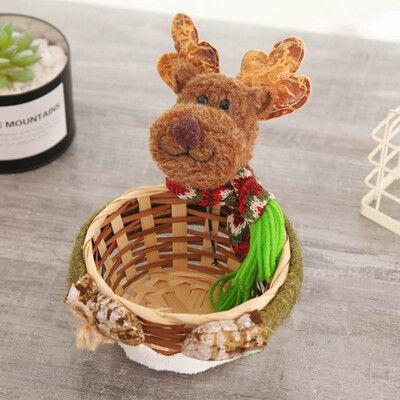 

Candy Storage Basket Merry Christmas Decoration Santa Claus Storage Basket Gift Christmas Decorations For Home