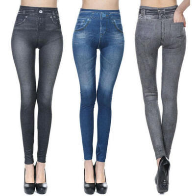 

Women Pencil Skinny Jeans Stretchy Sexy Pants Jeggings High Waist Tight Trousers