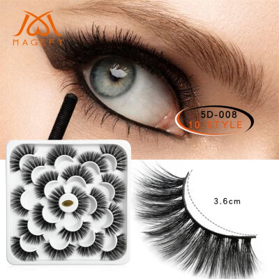 

〖Follure〗10 Pairs Of Lotuses With 5D Mink False Eyelashes And Natural Dense Eyelashes