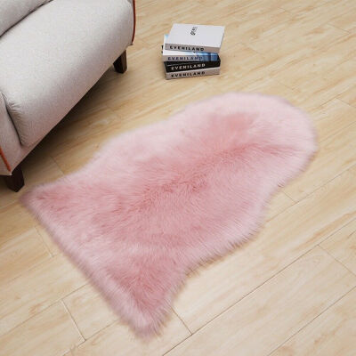 

Soft Fluffy Bedroom Faux Fur Fake Wool Sheepskin Rugs Warm Hairy Carpet Seat Pad