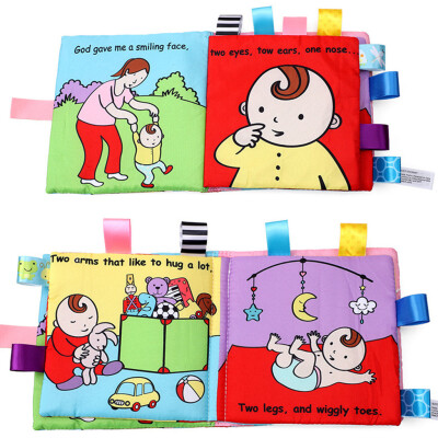 

Tailored Baby Animals Puzzle Lovely Cloth Book Baby Toy Cloth Development BB Sound Books