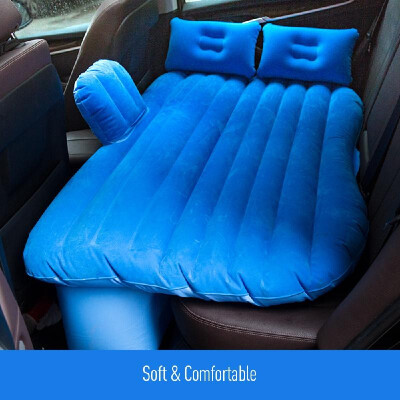 

Car Travel Inflatable Mattress Air Bed Cushion Portable Camping Universal for SUV Extend Air Couch with Two Air Pillows