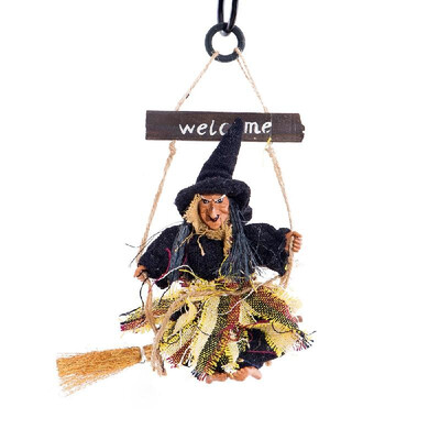 

Haunted House Decoration Ghost Witch Horror Scary Hanging Welcome Horror Flying Pendant