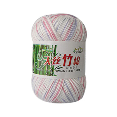 

Gobestart New Bamboo Cotton Warm Soft Natural Knitting Crochet Knitwear Wool Yarn 50g A