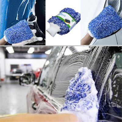 

〖Follure〗Super Mitt Microfiber Car Wash Washing Cleaning Glove Dual Sided Chenille Gloves