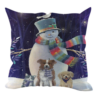 

〖Follure〗Christmas Pillow Cover Pillowcases Decorative Sofa Cushion Cover Home Decoration