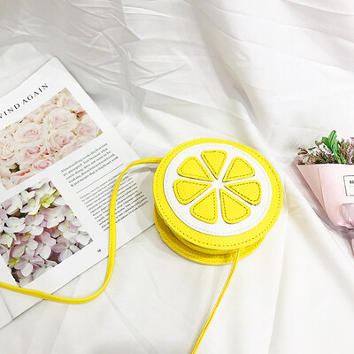 

Tailored Fashion Student Children Lemon Hamburger Leather Shoulder Bags Crossbody Bags