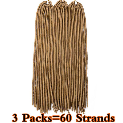 

3 Packs Dreadlocks Crochet Braids Soft Faux Locs Crochet Hair Synthetic Braiding Hair Bomba Goddess Locs Crochet Hair Braids