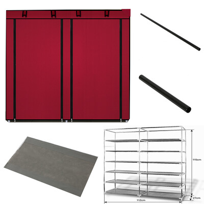 

6 Layer 12 Grids Large Capacity Shoe Cabinet Shoes Storage Racks Home Decorative