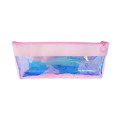 

Toponeto Colorful Stationery Pen Pencil Case Cosmetic Bag Travel Makeup Bag High Capacity