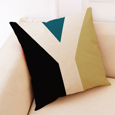 

Toponeto Letter Pattern Pillowcase Linen Sofa Cushion Cover Home Decoration Pillowcase