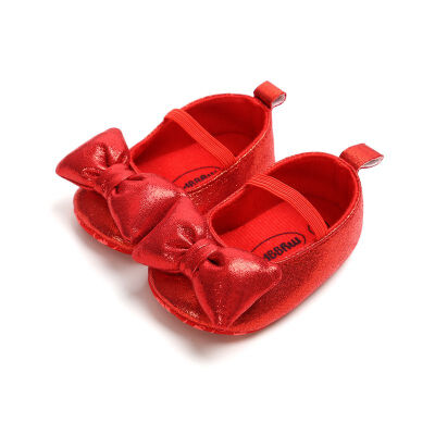 

Big Bow Girl Shoes Newborn Baby Leather Spring New Baby Shoes Cotton Soft First Walkers 2019 Princess Shoes 0-18M