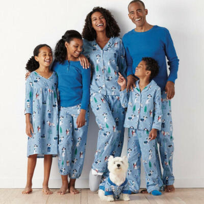

UK Family Matching Adult Women Kids Christmas Pyjamas Nightwear Pajamas PJs Sets