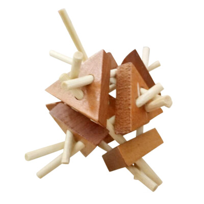 

Tailored Wooden Intelligence Toy Chinese Brain Teaser Game 3D IQ Puzzle for Kids Adults