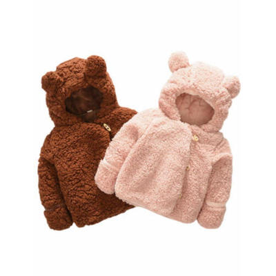 

US Kids Baby Girls Boys Winter Toddler Coat Warm Hooded Outwear Jacket Snowsuit